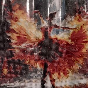 Fiery Ballerina Diamond Art Painting Kit 30x30